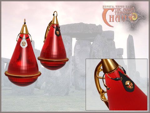 Красные серьги